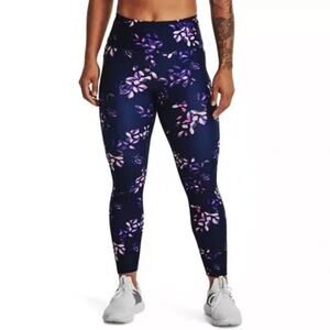 Women's Under Armour HeatGear® Printed No-Slip Waistband Ankle Leggings 2X 3X Ne
